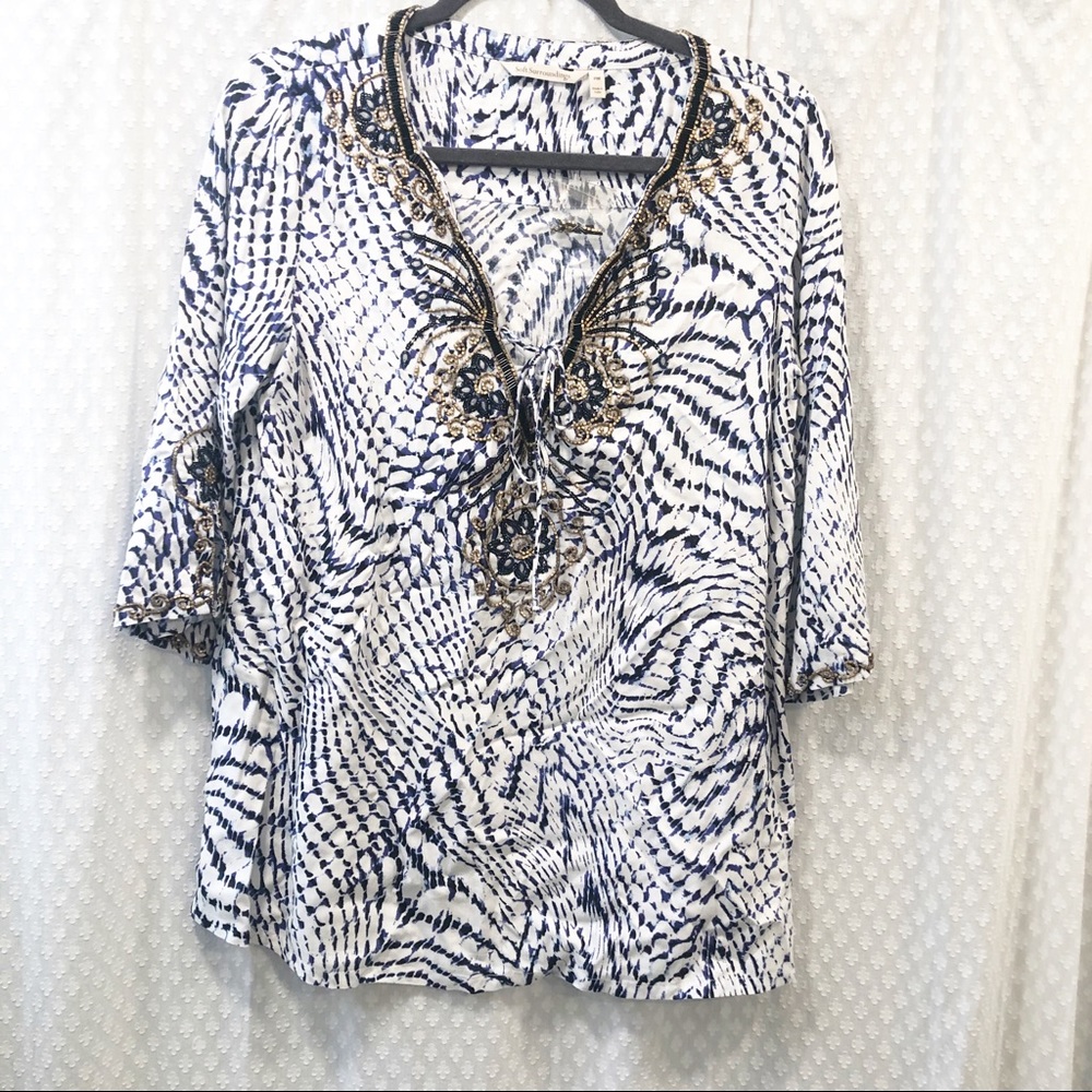NWOT SOFT SURROUNDINGS • Boho south beach tunic PM